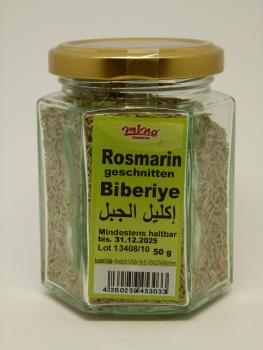 Mina Rosmarin geschnitten, Nettogewicht 50g